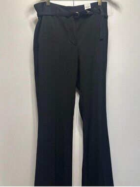 Abercrombie & Fitch Women's Black Sloane Tailored Wide Leg Trouser Pants Size 6R